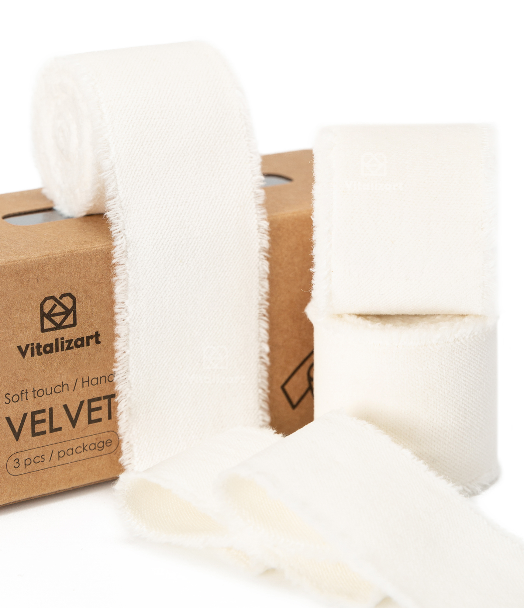 Frayed Fringe Velvet Ribbon 1.5