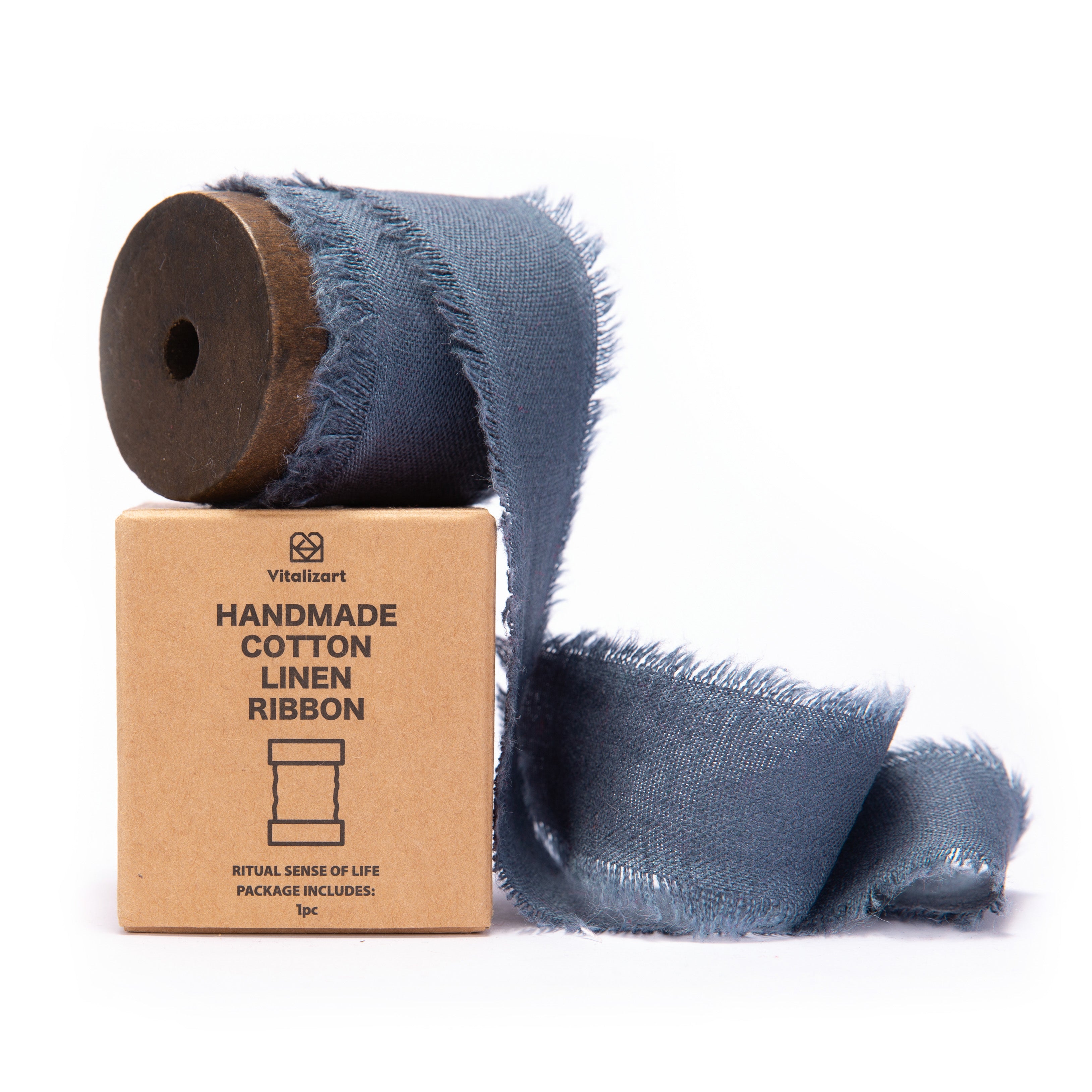 Cotton Linen Ribbon 1.5