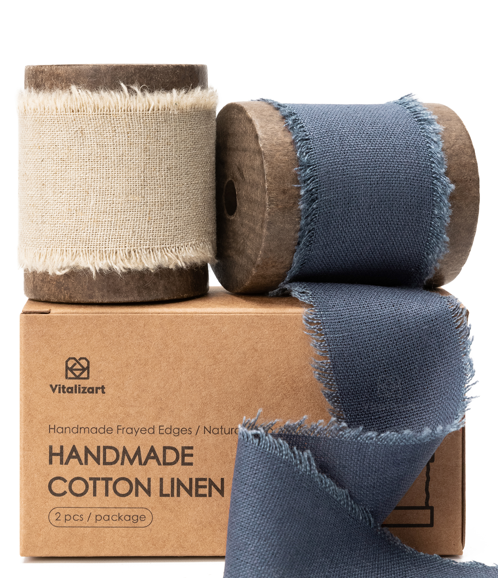 Cotton Linen Ribbon 1.5
