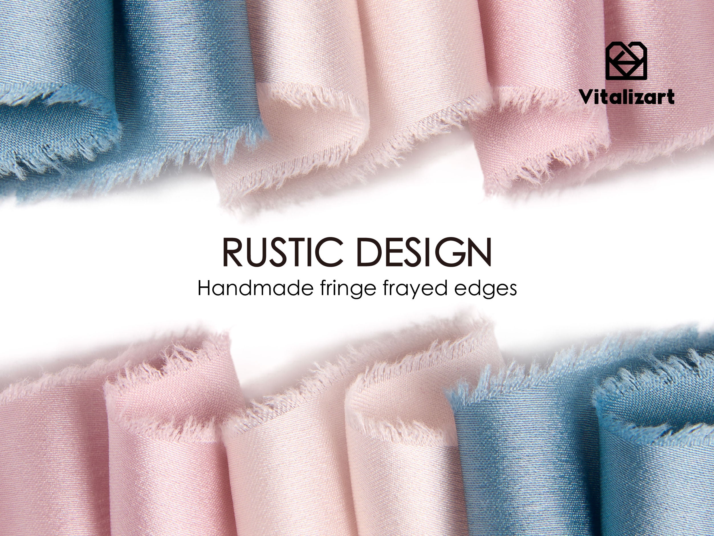 Frayed Fringe Silk Satin Ribbon 1