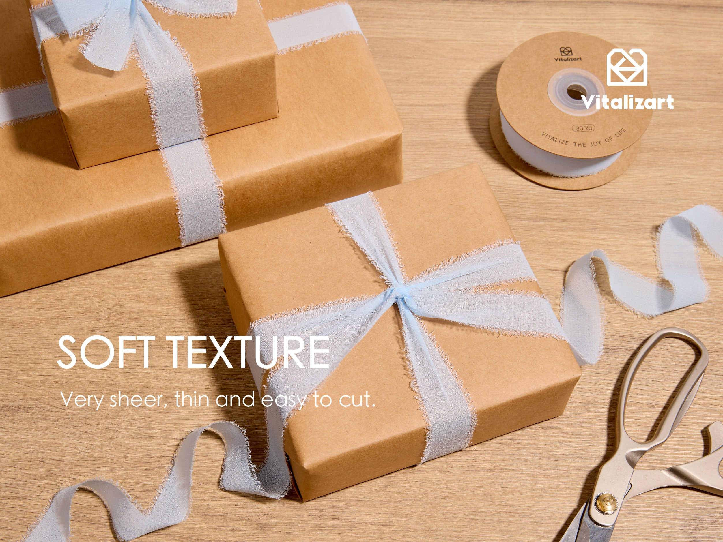 Fringe Chiffon Silk Ribbon 1 Roll 1