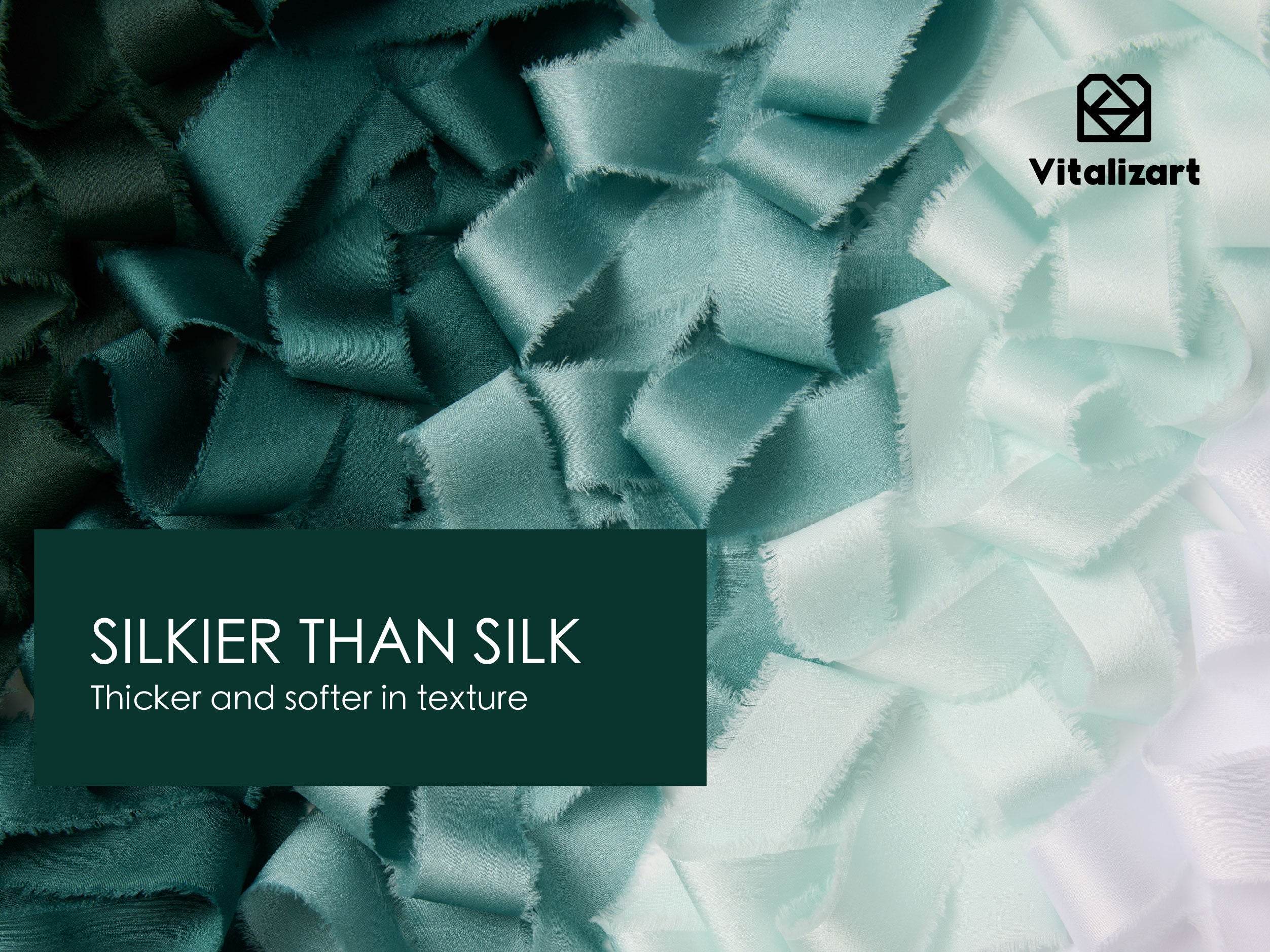 Frayed Fringe Silk Satin Ribbon 1
