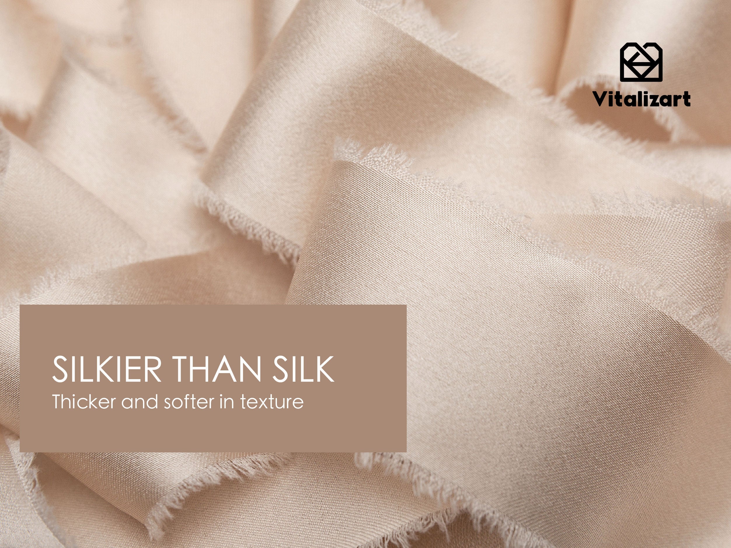 Frayed Fringe Silk Satin Ribbon 1