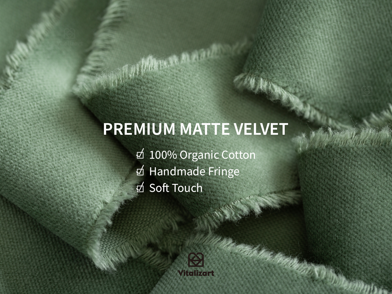 Frayed Fringe Velvet Ribbon 1.5