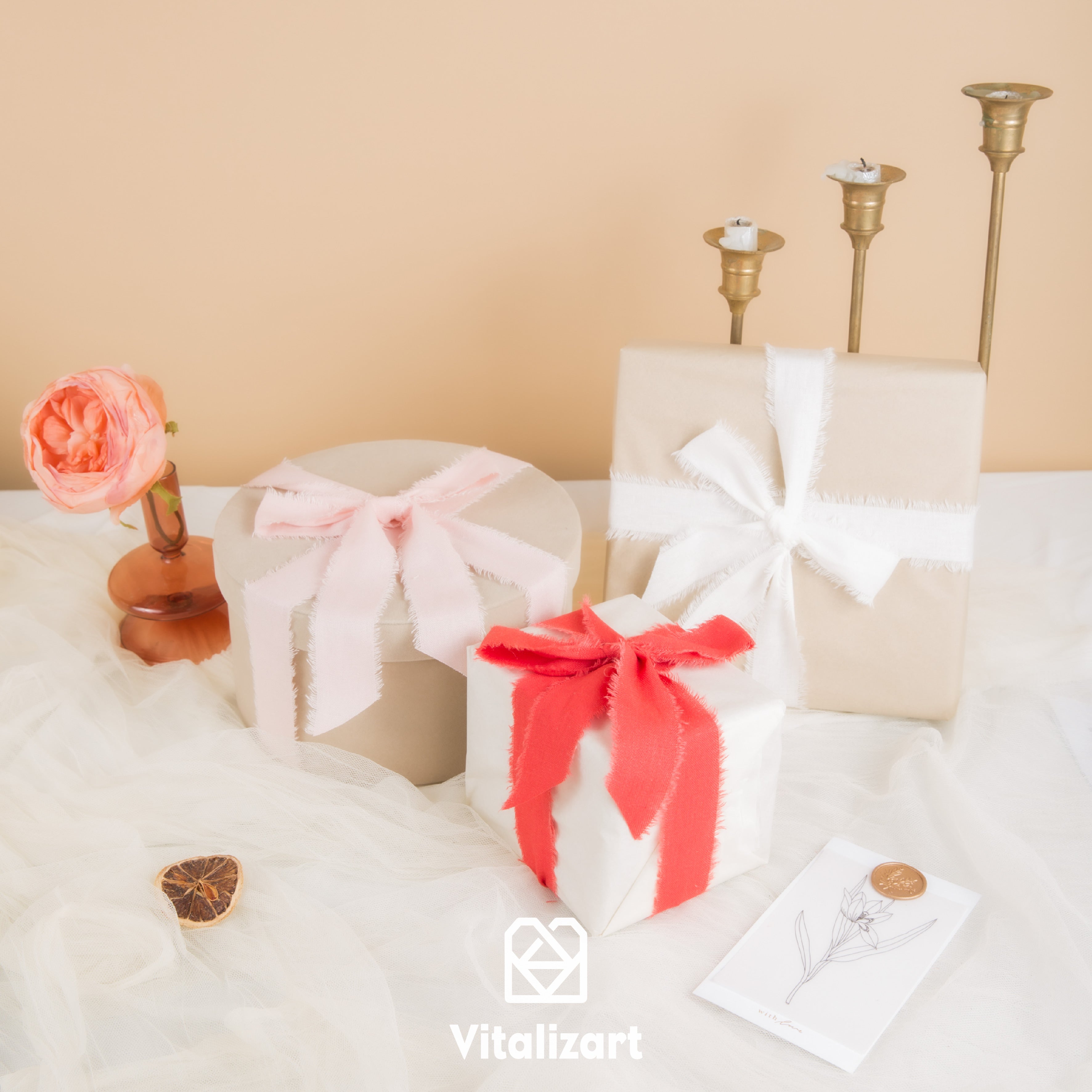 Cotton Linen Ribbon 1.5