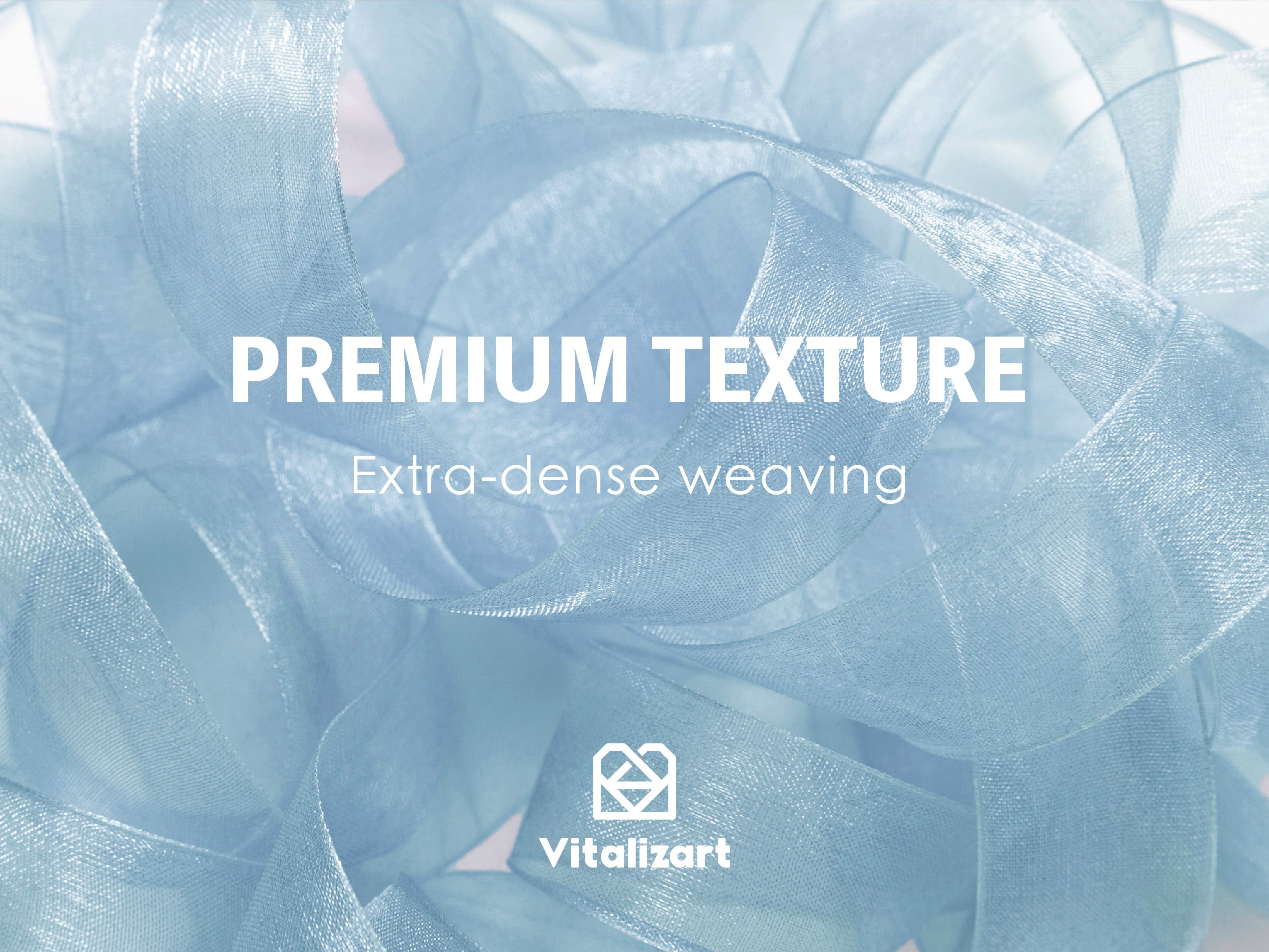 ORGANZA SHEER RIBBON 1“ X 30 YD (BLUE)