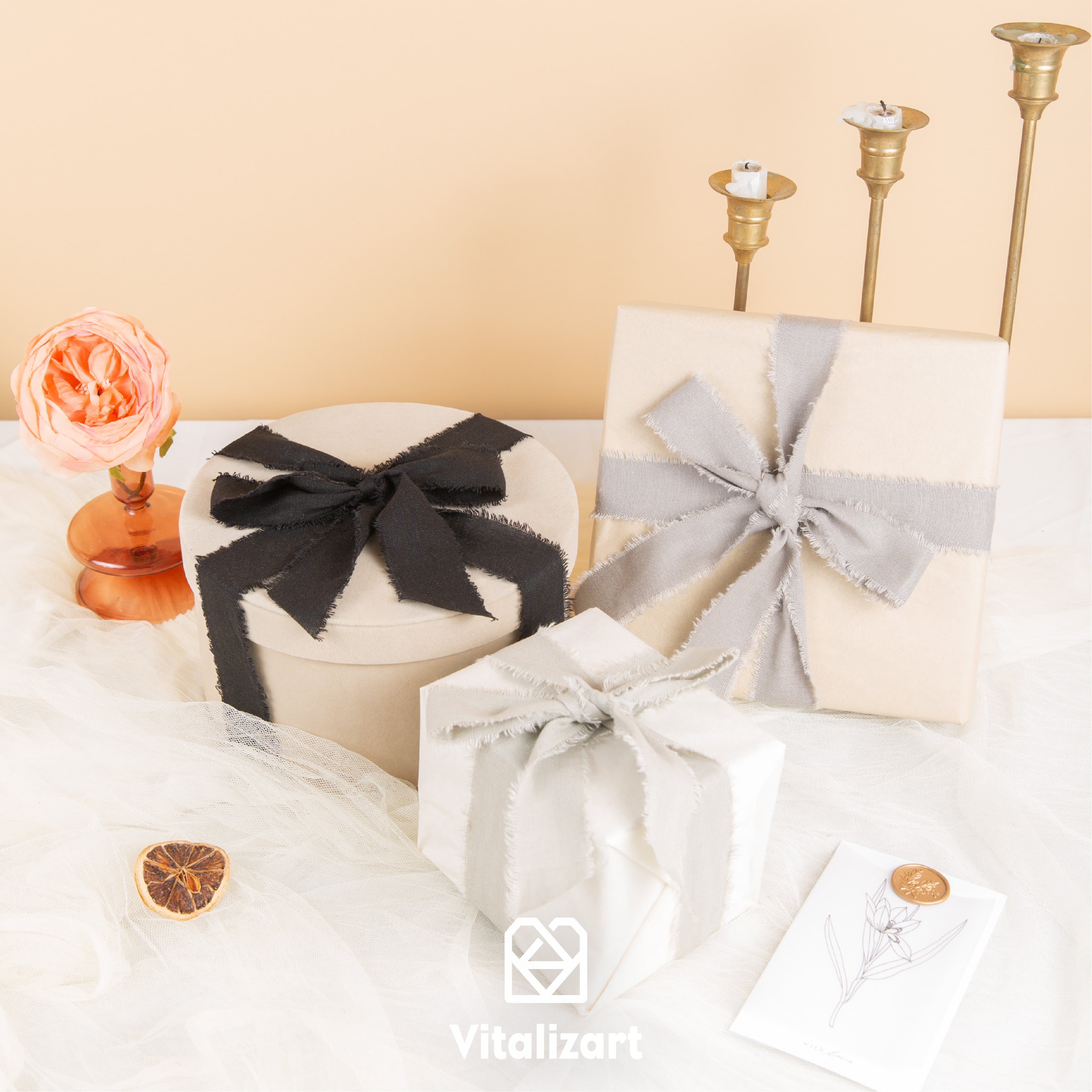 Cotton Linen Ribbon 1.5