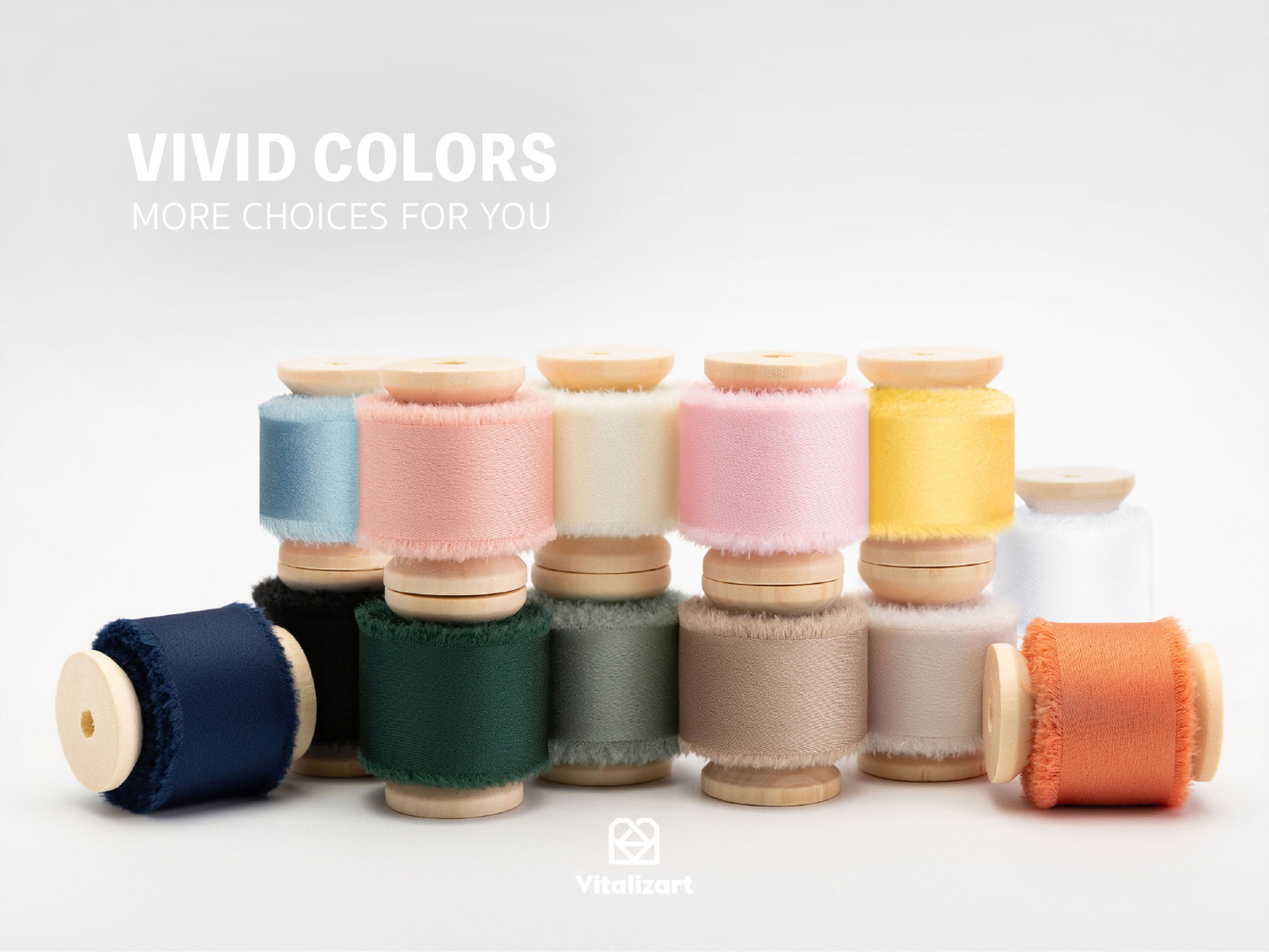 Silk Satin Ribbon With Wooden Spool 1