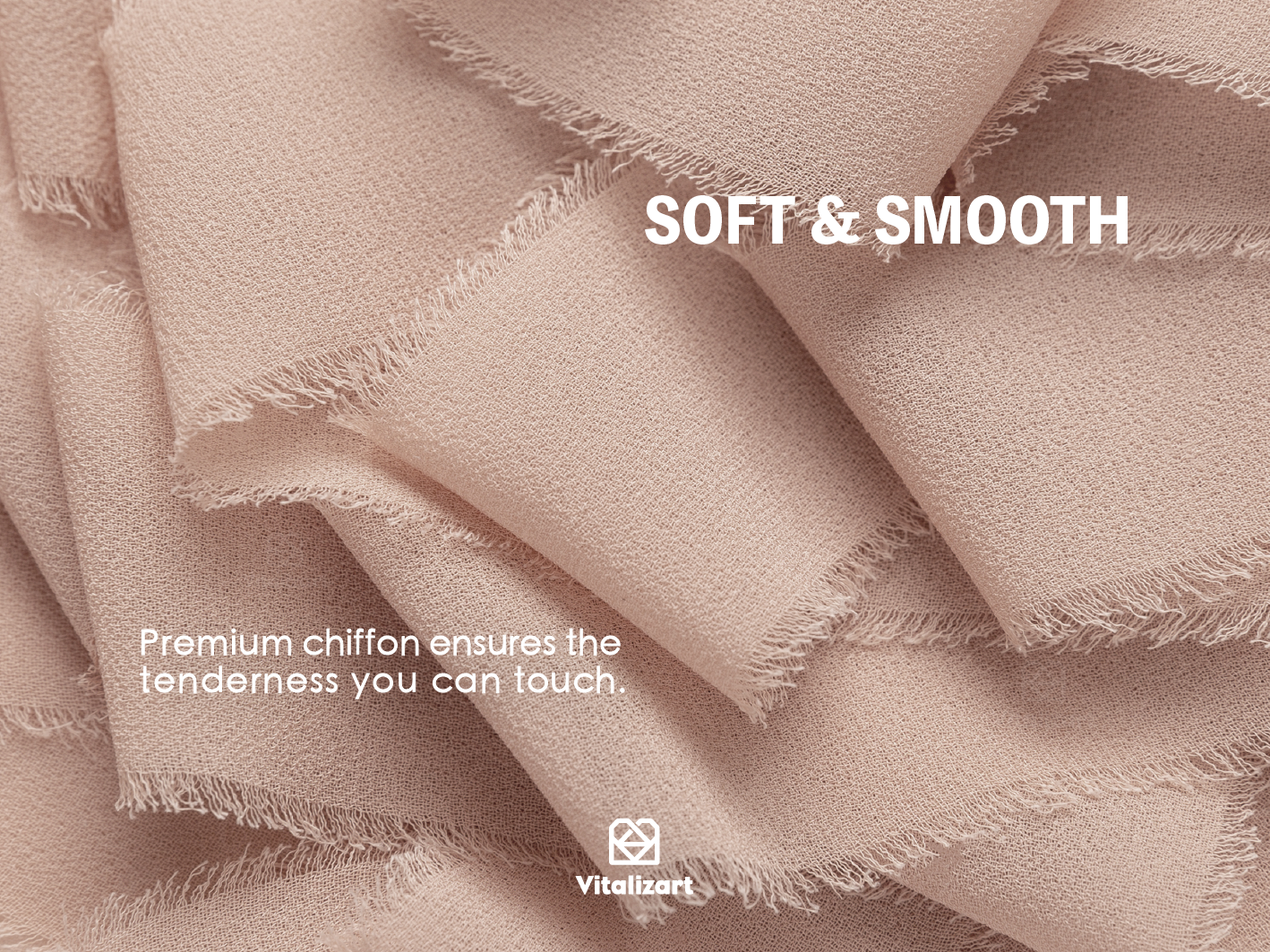 Fringe Chiffon Silk Ribbon 1.5
