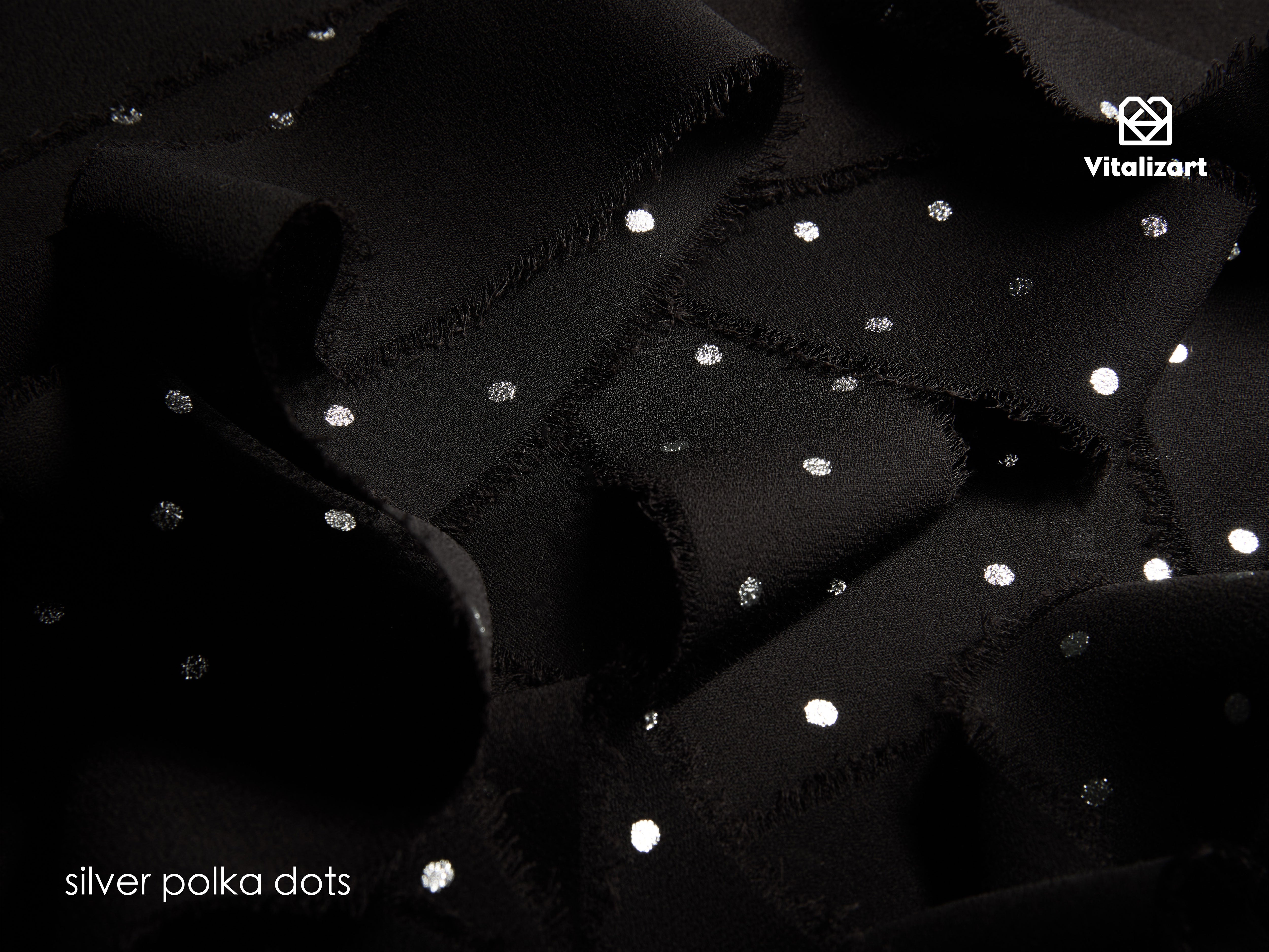 Polka Dot Chiffon Ribbon 1-1/2