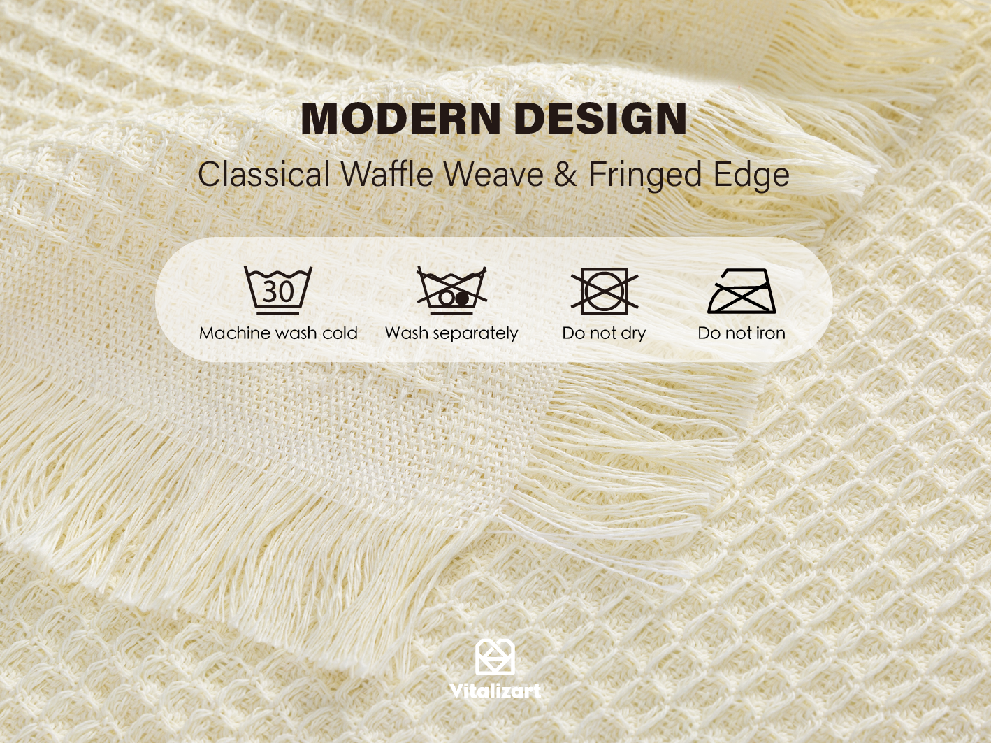 Waffle Weave Cotton Table Runner 14