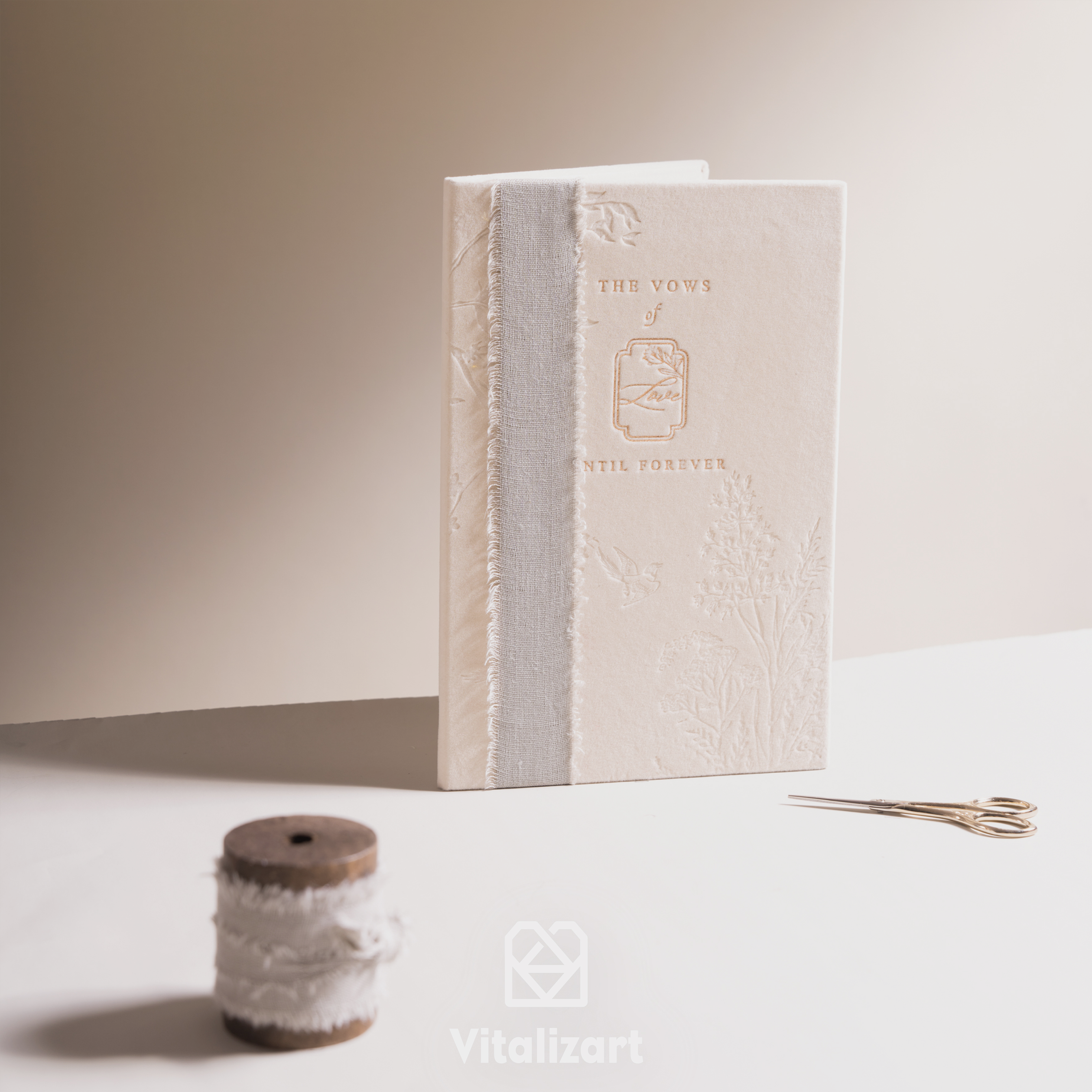 Cotton Linen Ribbon 1.5