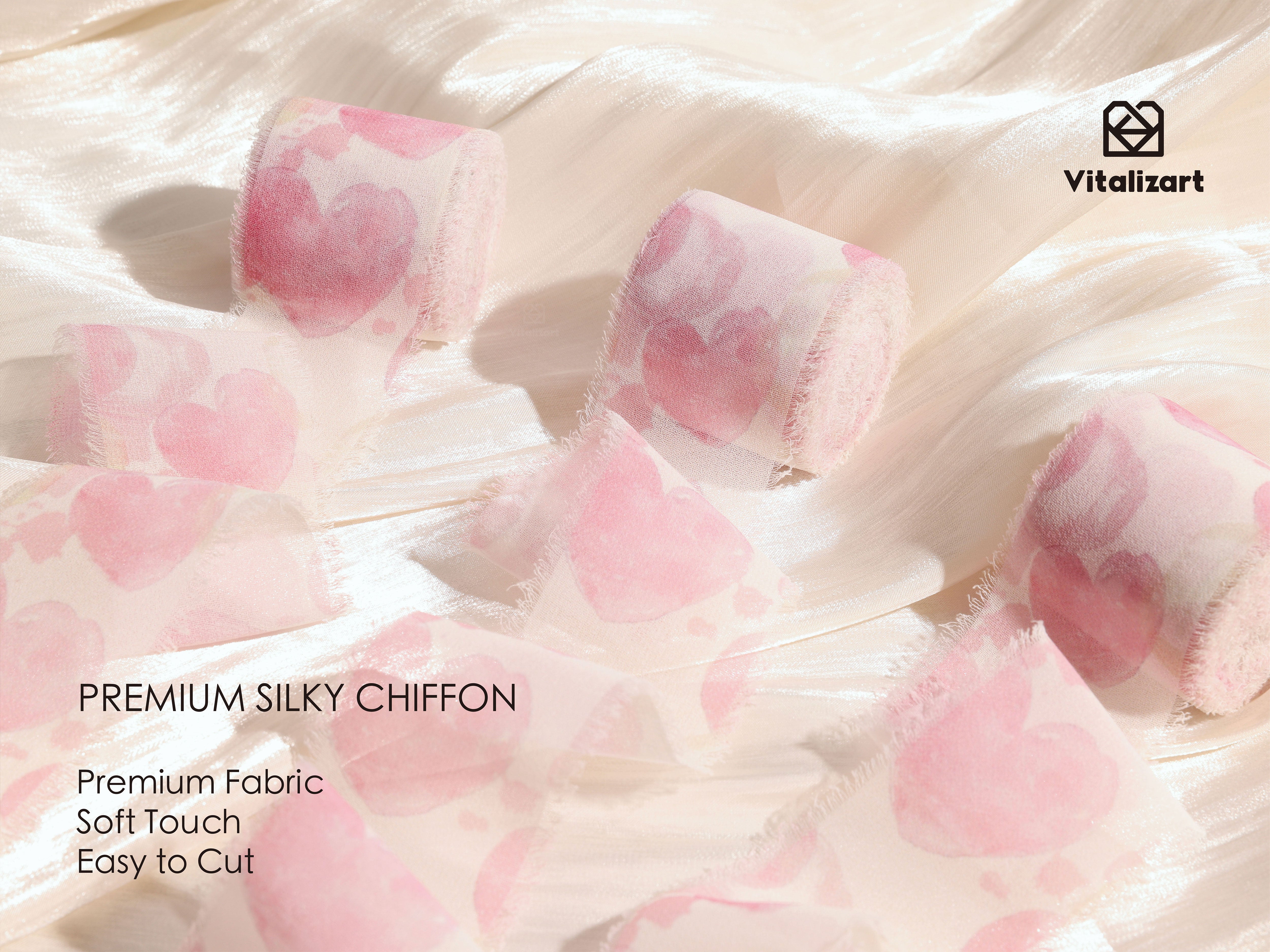 Printed Frayed Ribbon 1 1/2