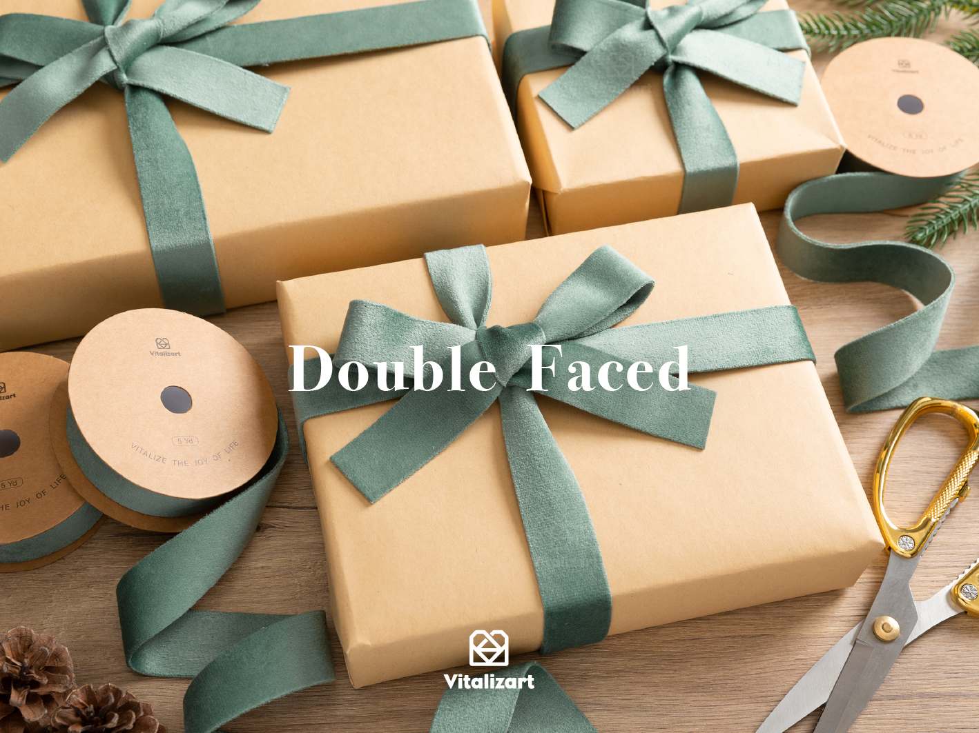 Double Faced Velvet Ribbon Set 1