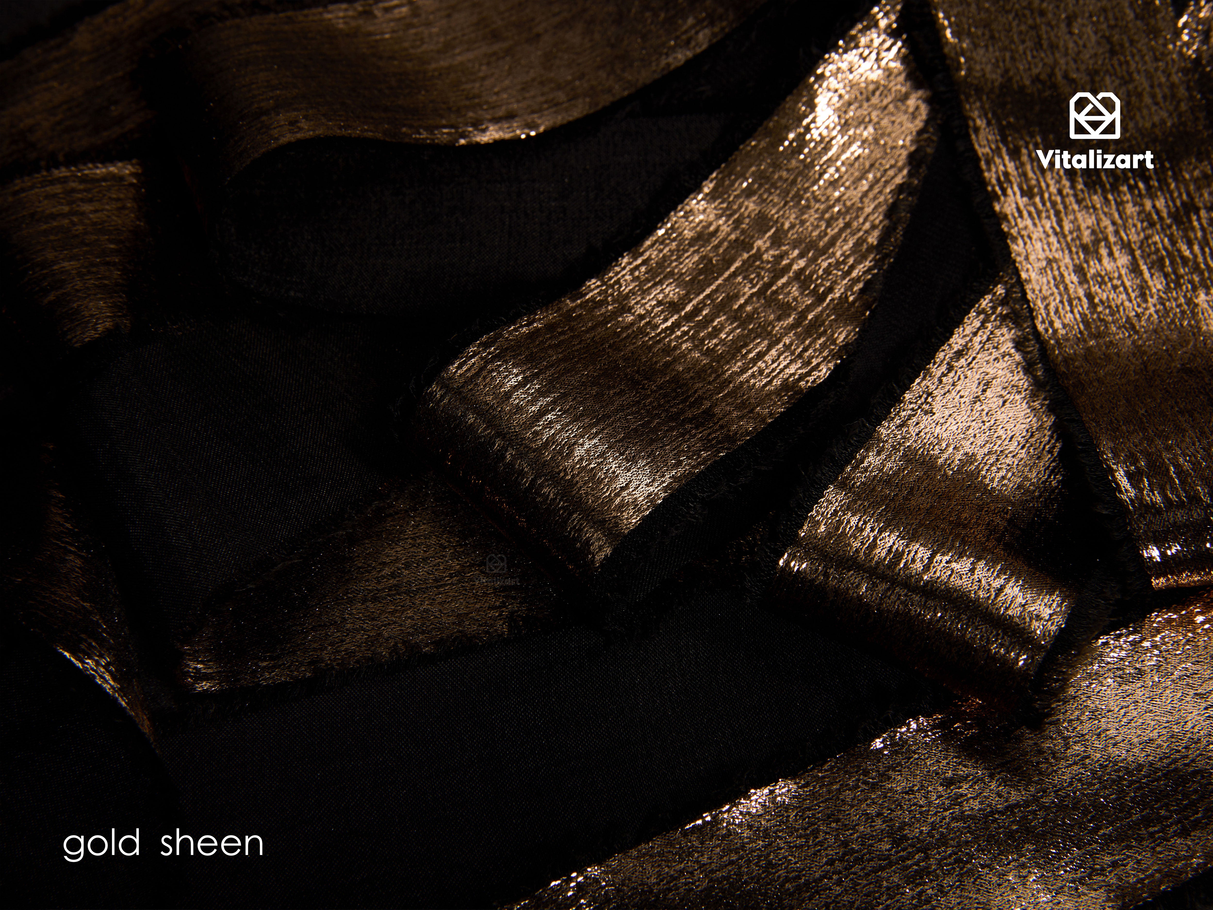 Metallic Chiffon Ribbon 1-1/2