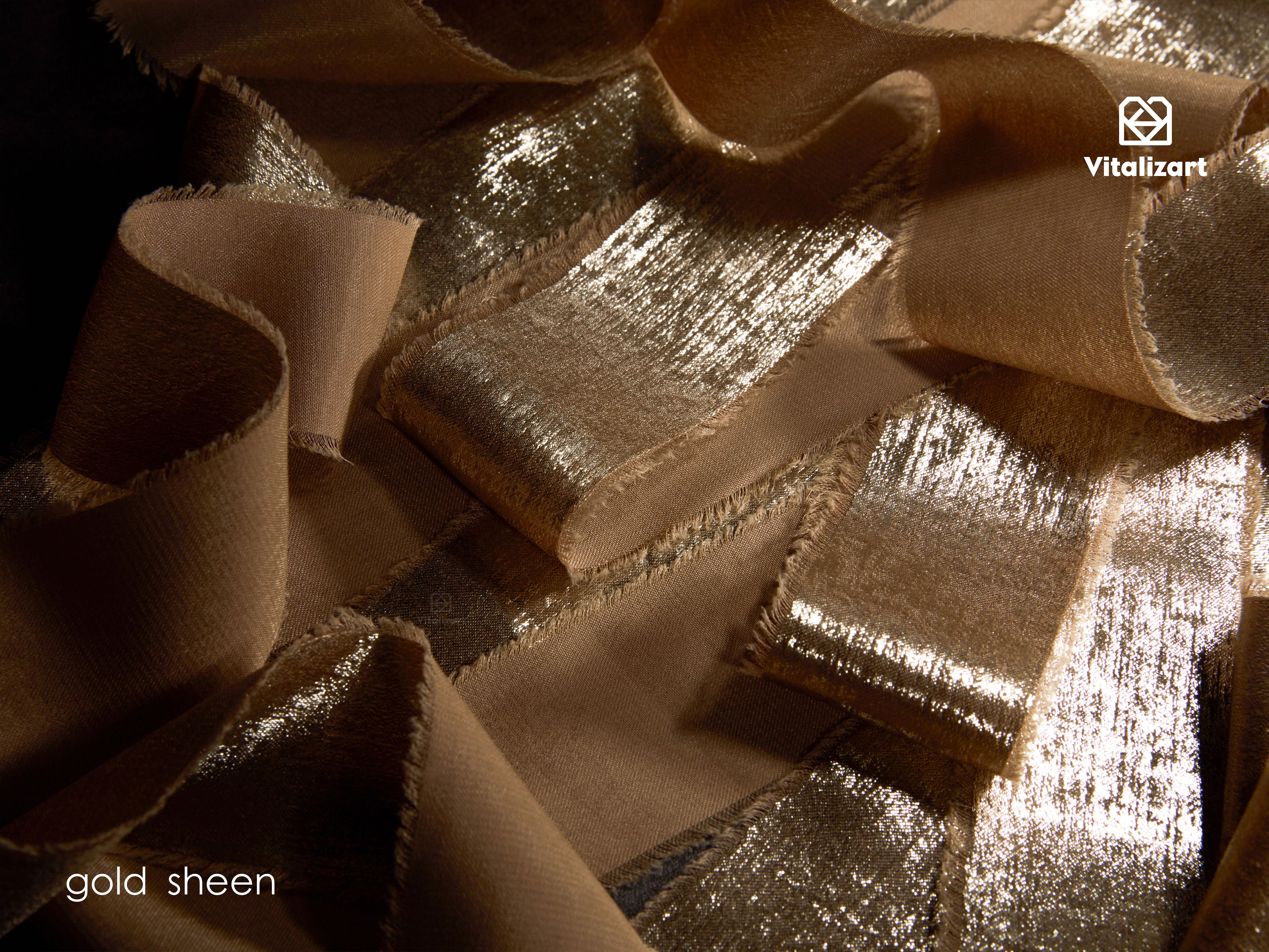 Metallic Chiffon Ribbon 1-1/2