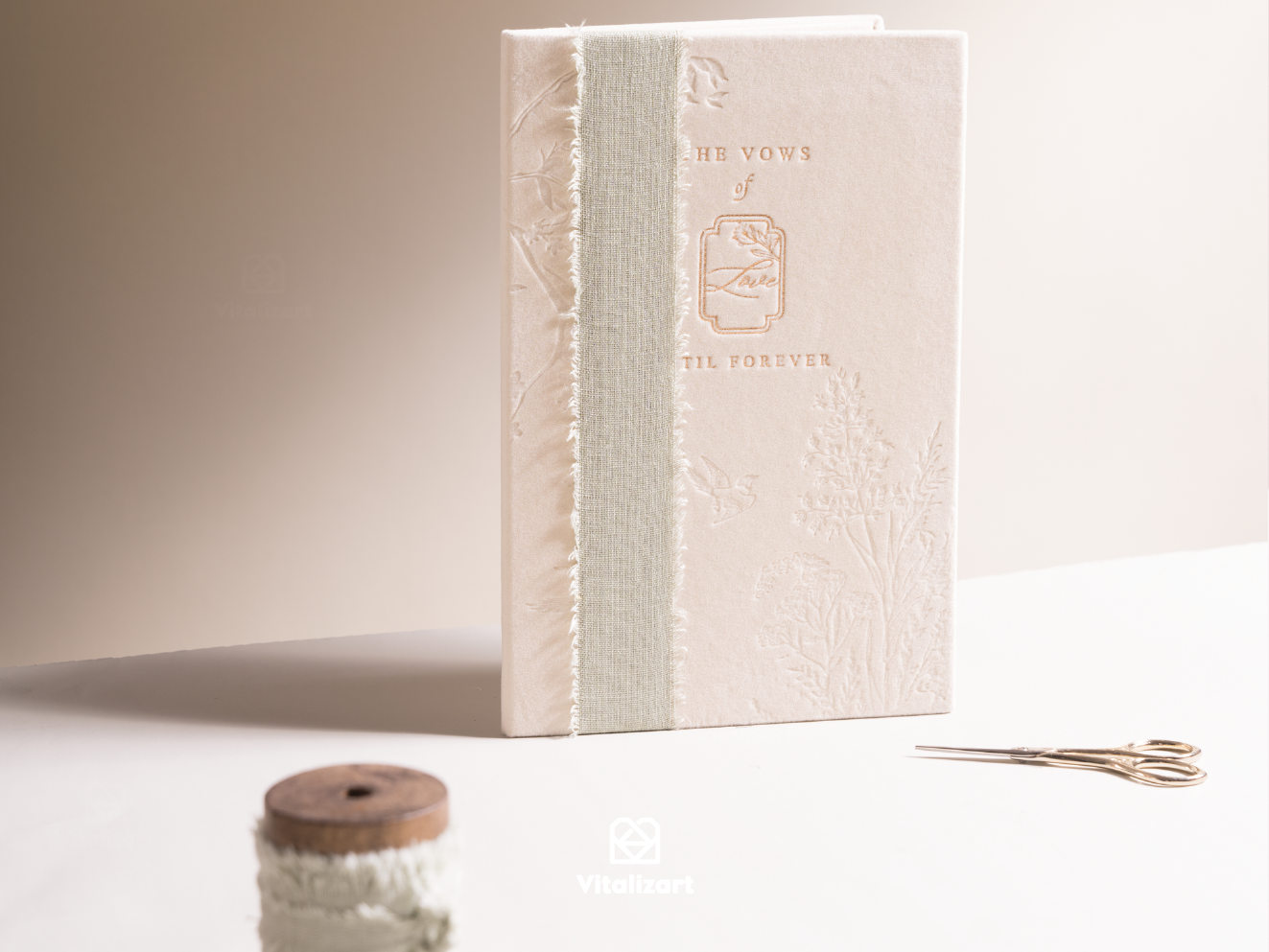 Cotton Linen Ribbon 1.5