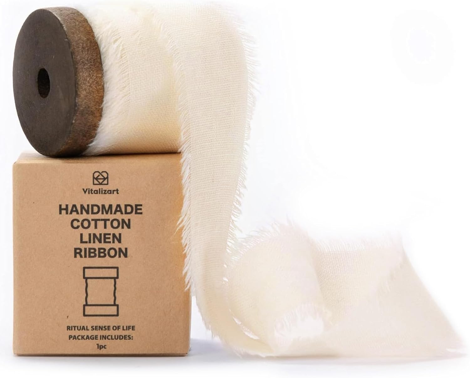 Cotton Linen Ribbon 1.5