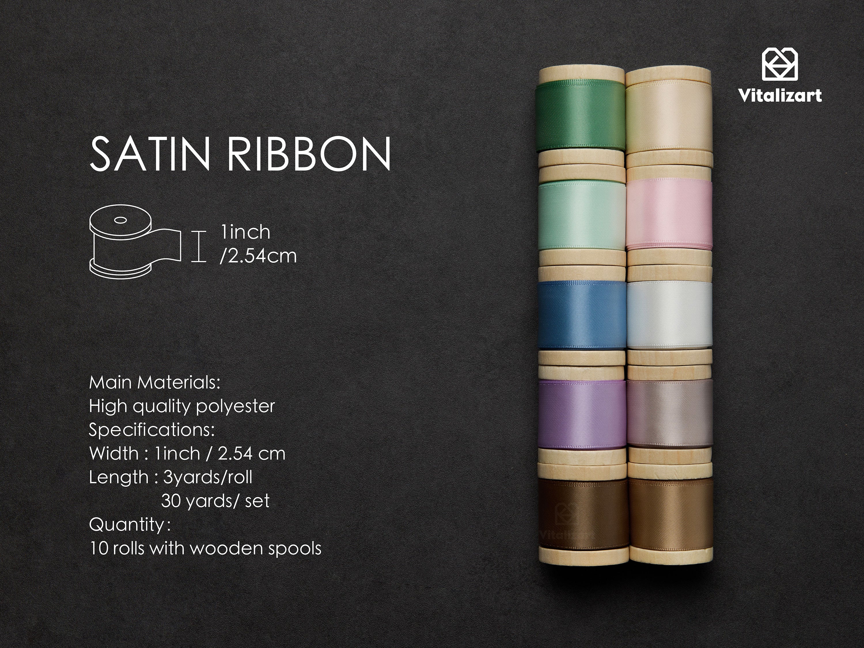 Double Faced Silk Like Satin Ribbon 1