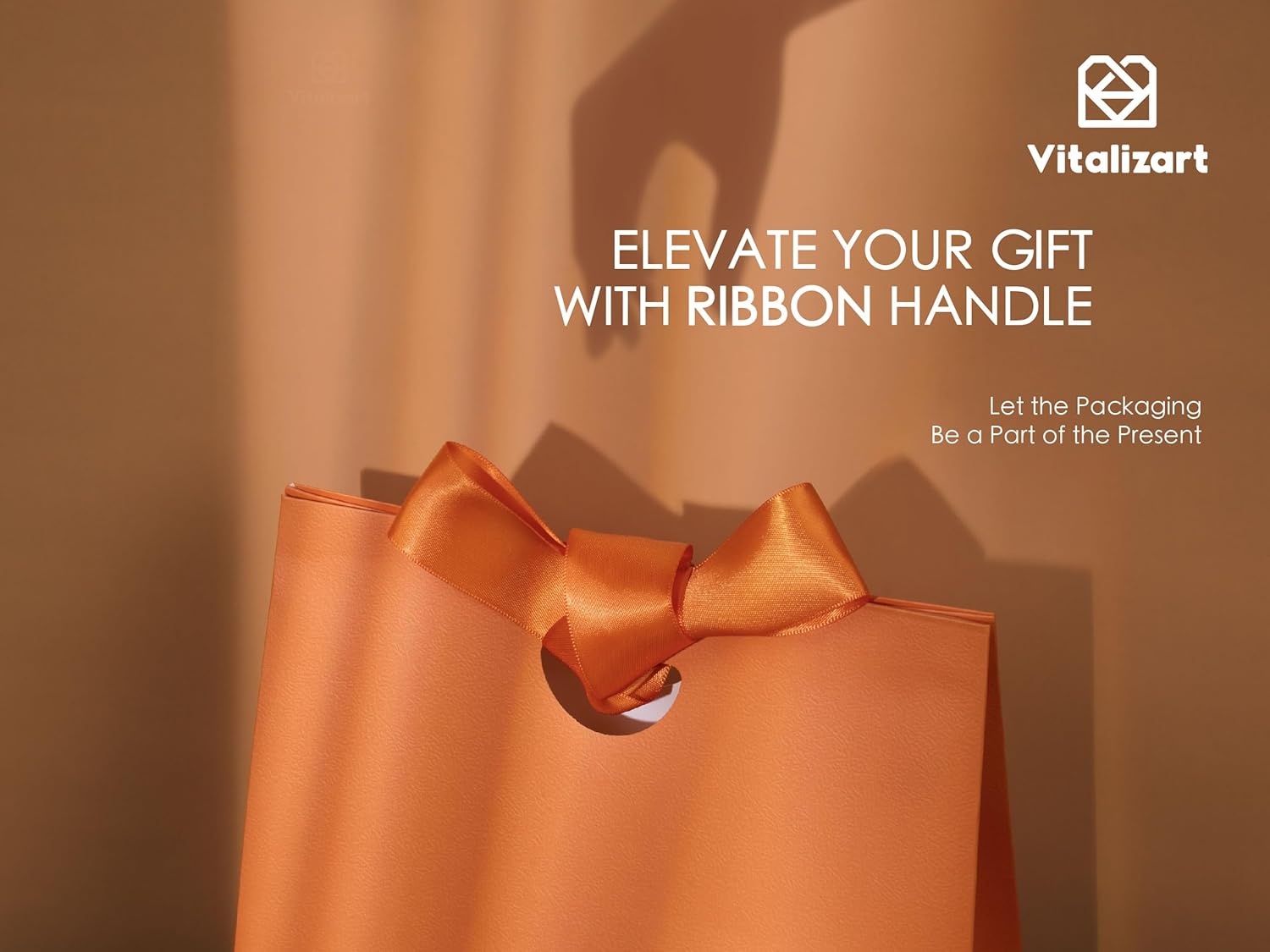 Paper Gift Bags With Ribbon Handles Set of 10 Assorted Colors Bulk Reusable For Gift Wrap 7.87