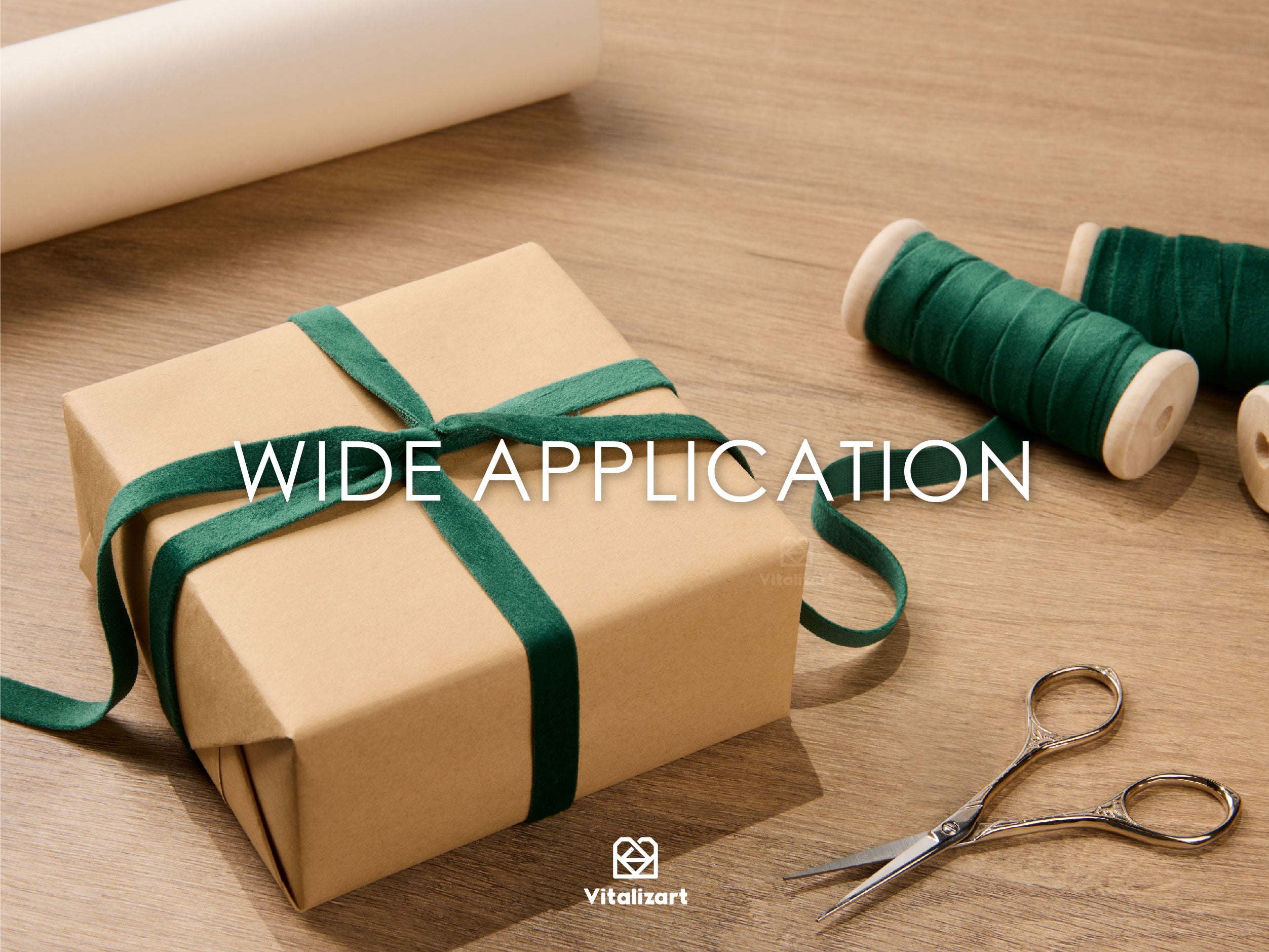 Velvet Ribbon With Wooden Spool 3/8