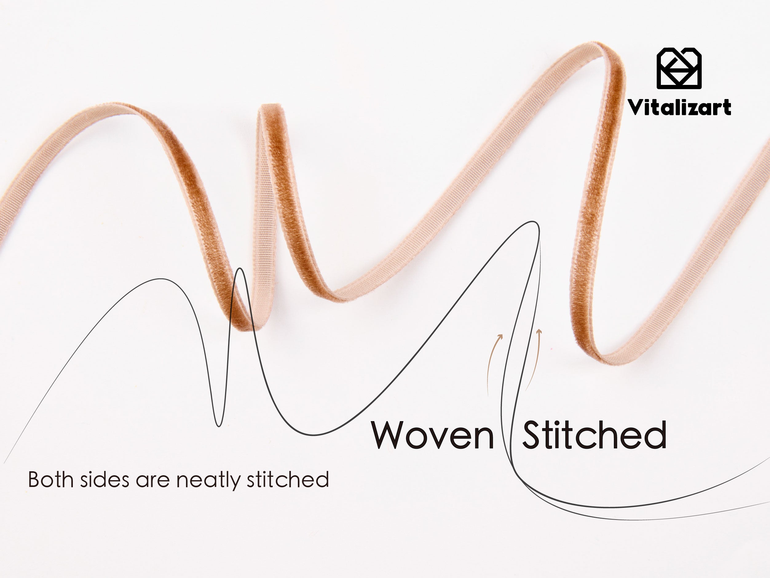 Thin Velvet Ribbon 1/8