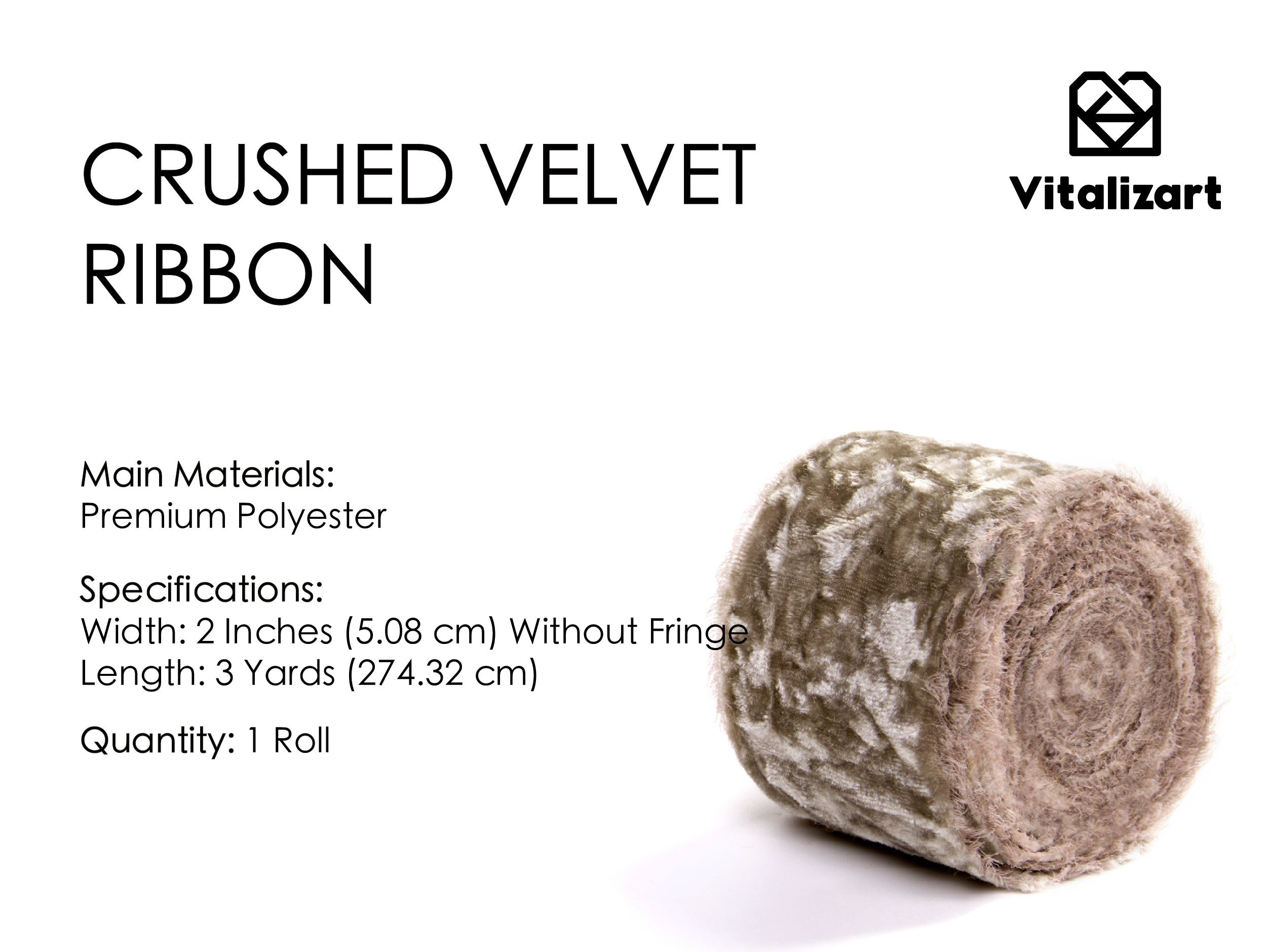 Velvet Ribbon for Christmas Frayed Edges Glossy 2