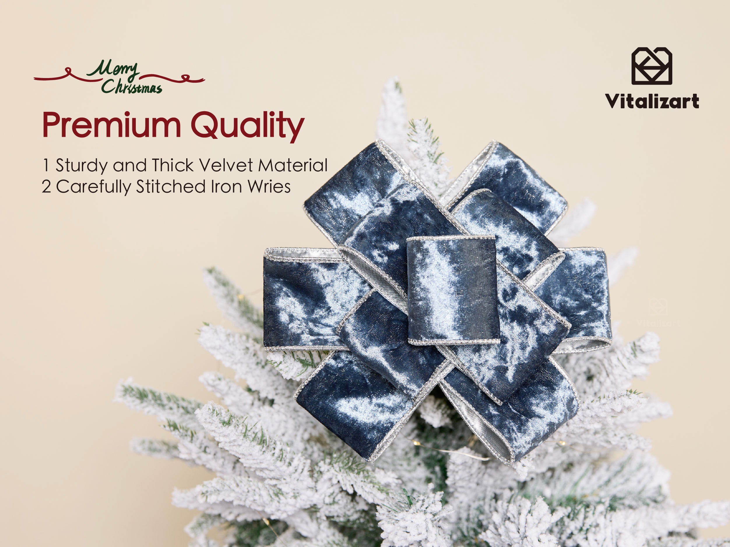 Wired Velvet Metallic Crushed Ribbon 2.5