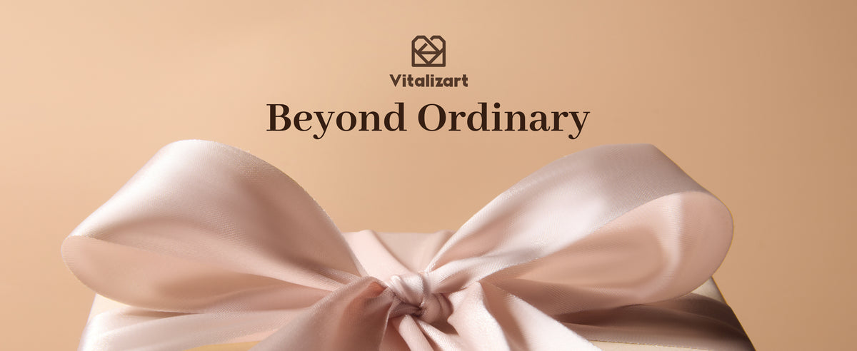 Blush-nude satin ribbon tied in a broad lustrous bow against a warm peach background.