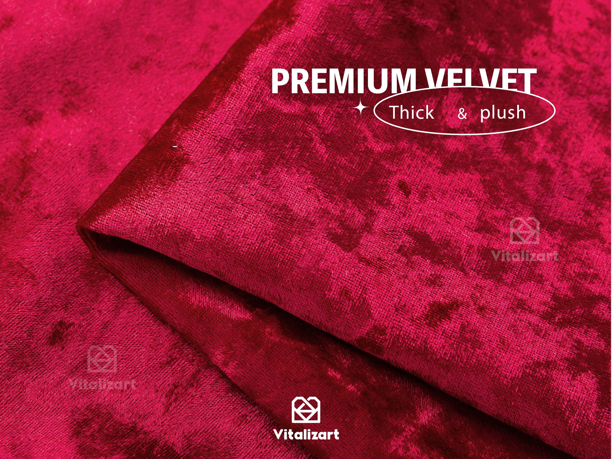 Deluxe Velvet Ribbon Set With Wooden Spool 1
