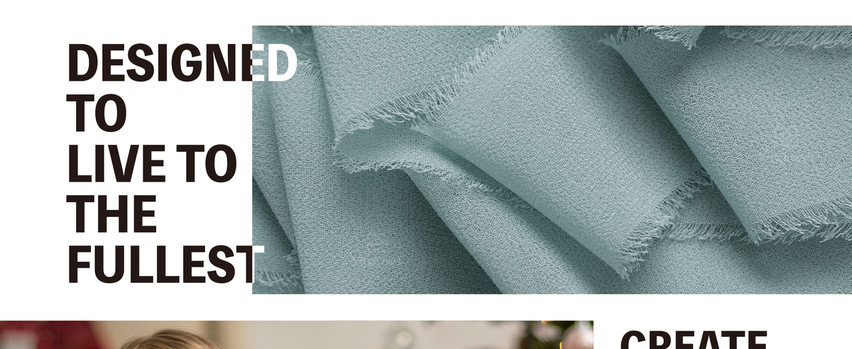 Layered dusty blue chiffon ribbon in close-up, showing its airy woven texture and delicate frayed edges.