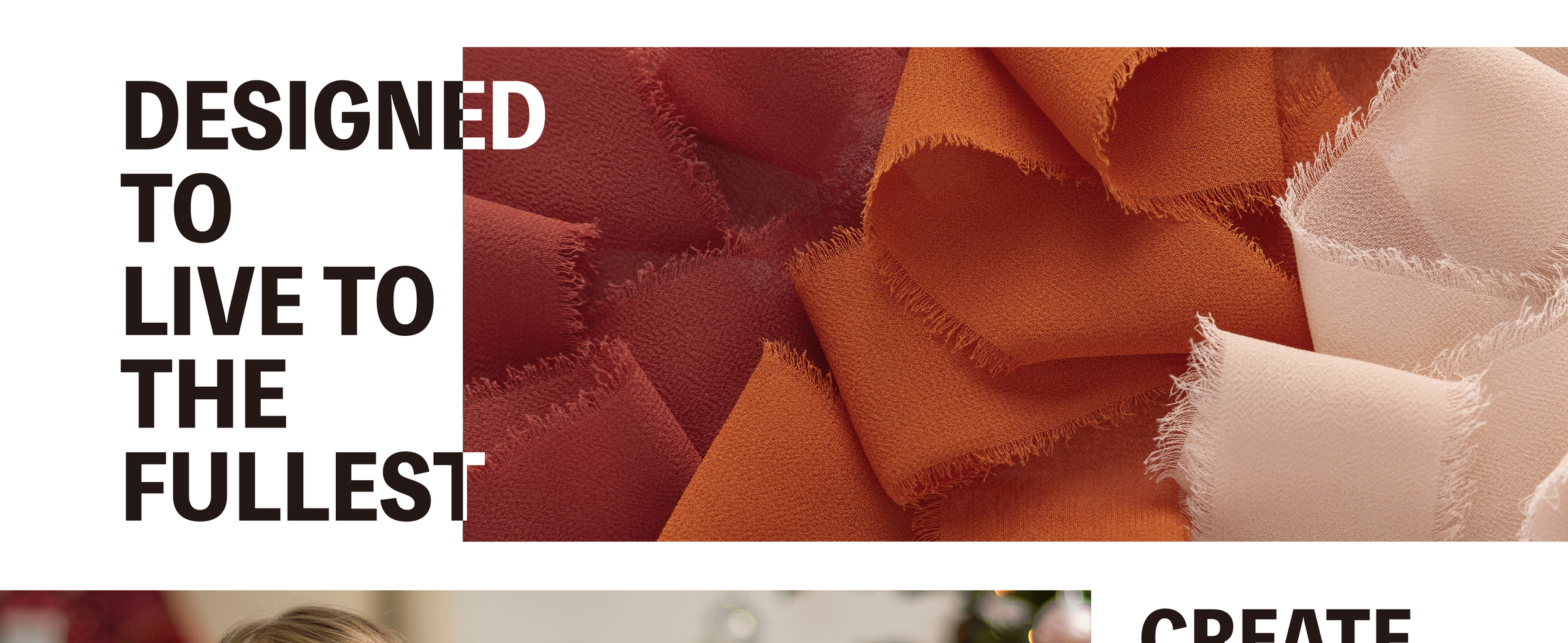 Layered burgundy, burnt orange, rust, and cream chiffon ribbons with soft fringed edges.