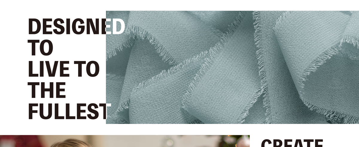 Close-up of dusty blue chiffon ribbon layered in soft folds, showing its sheer weave and frayed edges.