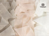 Silk Ribbon Frayed Sheer Ribbon 1 1/2" x 15 Yd（Cream & Nude & Champagne） - Vitalizart
