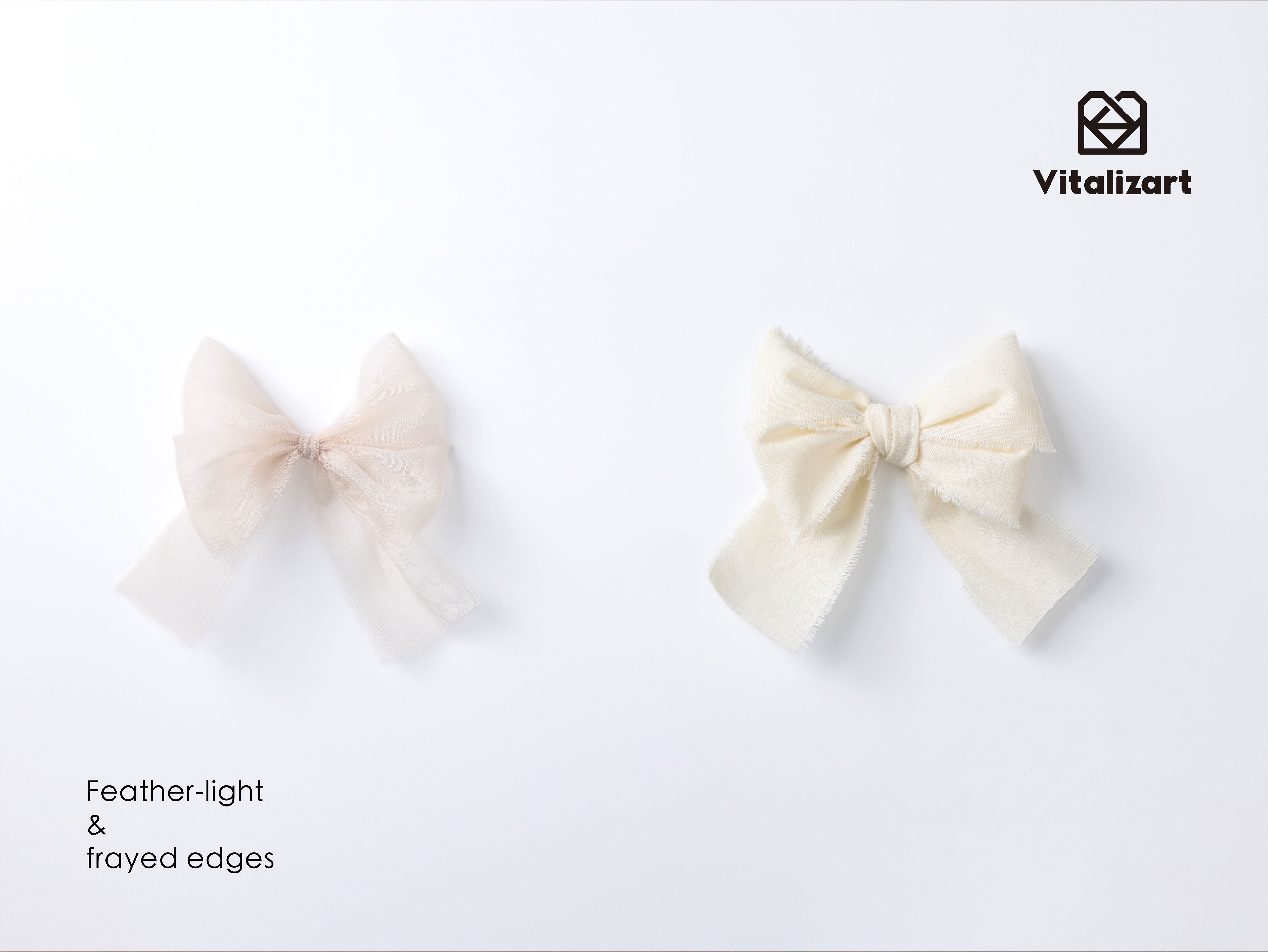 Silk Ribbon Frayed Sheer Ribbon 1 1/2