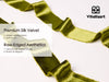 Frayed Edges Glossy Velvet Ribbon For Christmas 1.5"x 5YD (Green) - Vitalizart