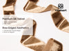 Frayed Edges Glossy Velvet Ribbon For Christmas 1.5"x 5YD (Khaki) - Vitalizart