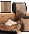 Metallic Chiffon Ribbon 1 - 1/2" x 15 Yd (Black) - Vitalizart