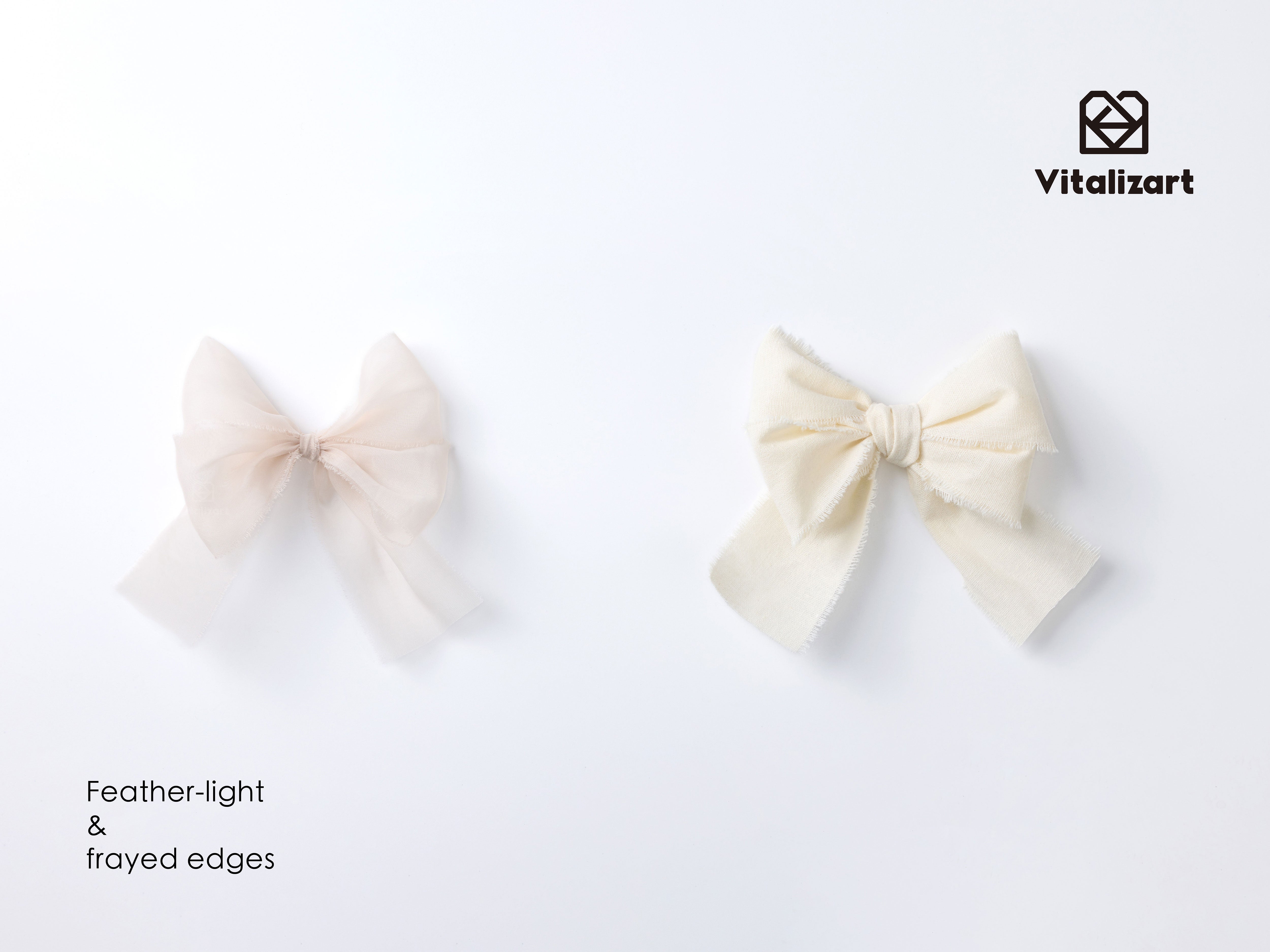 Silk Ribbon Frayed Sheer Ribbon 1 1/2