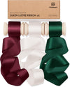 Vitalizart Silken Lustre Ribbon 1" x 15 Yards,Silky Satin Ribbon with Subtle Sheen (Christmas Ribbon)