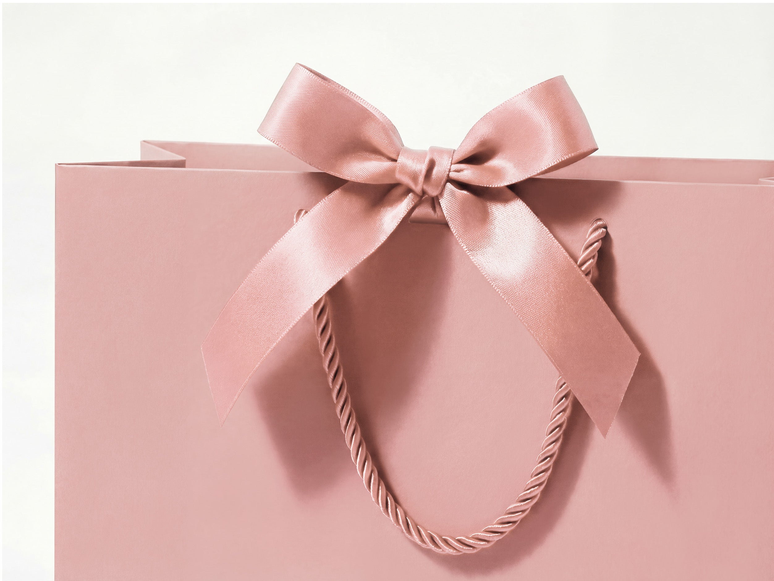 Vitalizart Paper Gift Bags With Ribbon Handles Set of 5 Pink Bulk Reusable For Gift Wrap 13