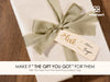 Wrapping Paper Set 17"x197" Pearly - Lustre With Silk Like Satin Ribbon & Gift Tags (White Paper & Sage Ribbons) - Vitalizart
