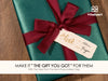 Wrapping Paper Set 17"x197" Pearly - Lustre With Silk Like Satin Ribbon & Gift Tags (Green Paper & Burgundy Ribbons) - Vitalizart
