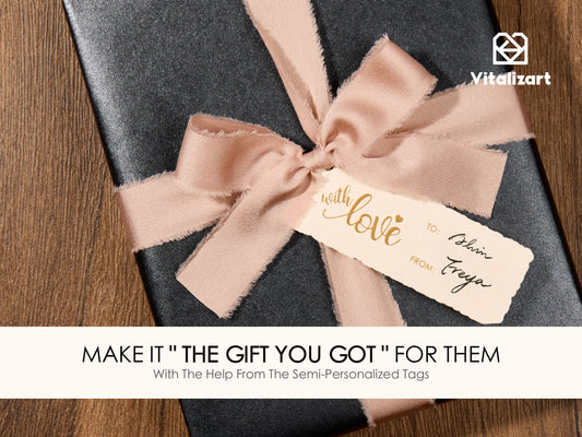 Wrapping Paper Set 17"x197" Pearly-Lustre With Silk Like Satin Ribbon & Gift Tags (Black Paper & Nude Ribbons)