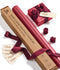 Wrapping Paper Set 17"x197" Pearly-Lustre With Silk Like Satin Ribbon & Gift Tags (Burgundy Paper & Burgundy Ribbons)