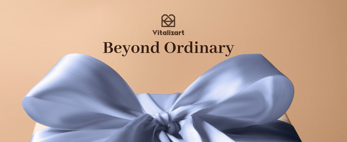 Dusty blue satin ribbon presented in an elegant styling scene