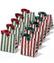 Christmas Small Paper Gift Bags with Ribbon Handles — Set of 10