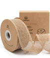 Burlap Ribbon Wired 1.5" x 10 Yd (Beige) - Vitalizart