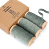 Velvet Ribbon With Wooden Spool 3/8" x 15 Yd (Dusty Green) - Vitalizart