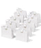 Vitalizart Paper Gift Bags With Ribbon Handles Set of 10 Black Bulk Reusable For Gift Wrap 6.1"x2.95"x5.71" Mini(Off White)
